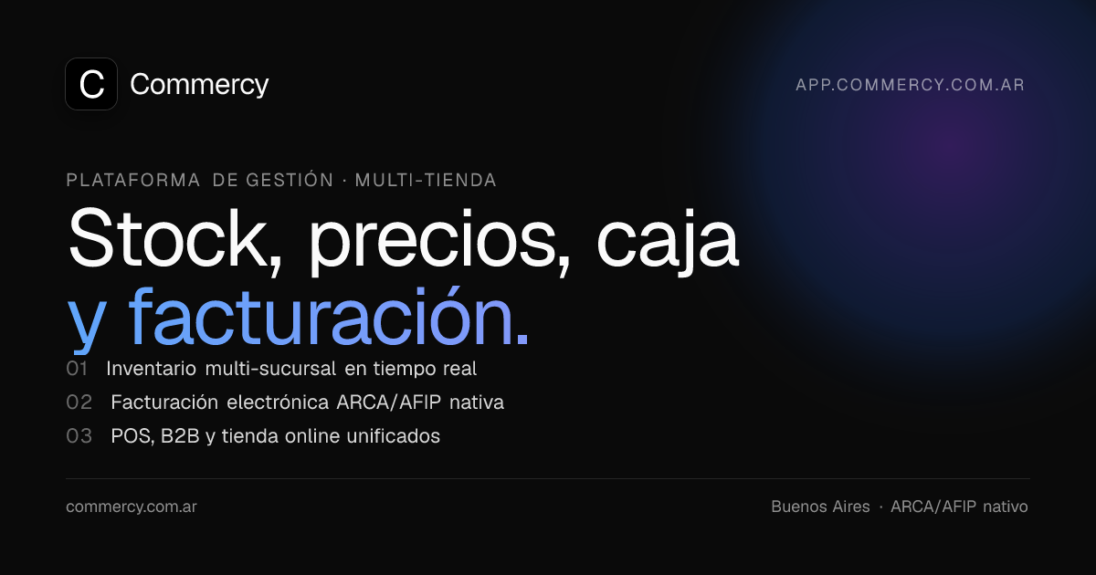 Commercy — Tienda online y punto de venta sin comisiones
